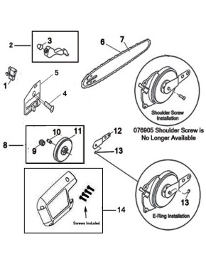 satj-H様オーダー　パーチ ES1512US Remington Chainsaw part list and chainsaw replacement part