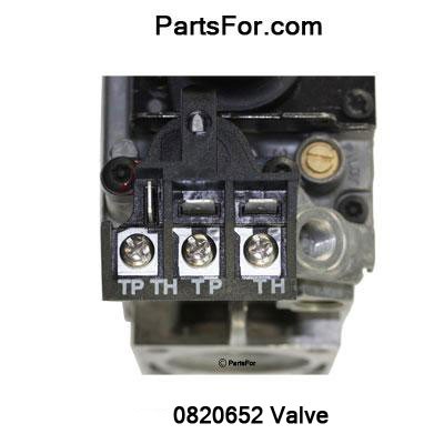 0820652 Natural gas 820 Nova SIT gas valve replaces 14389 and H1657