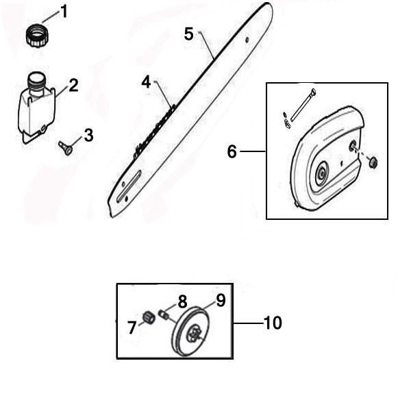 RM1630A / 41AZ55AG983 Remington Chainsaw parts
