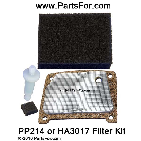 PP214NF Air Filter Kit w/o fuel filter Reddy Remington Master DESA  PP214 HA3017 