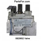 0.820.652 Natural gas 820 Nova SIT gas valve replaces 14389 and H1657